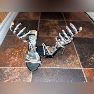 Italina Embellished Strapped Up Heels